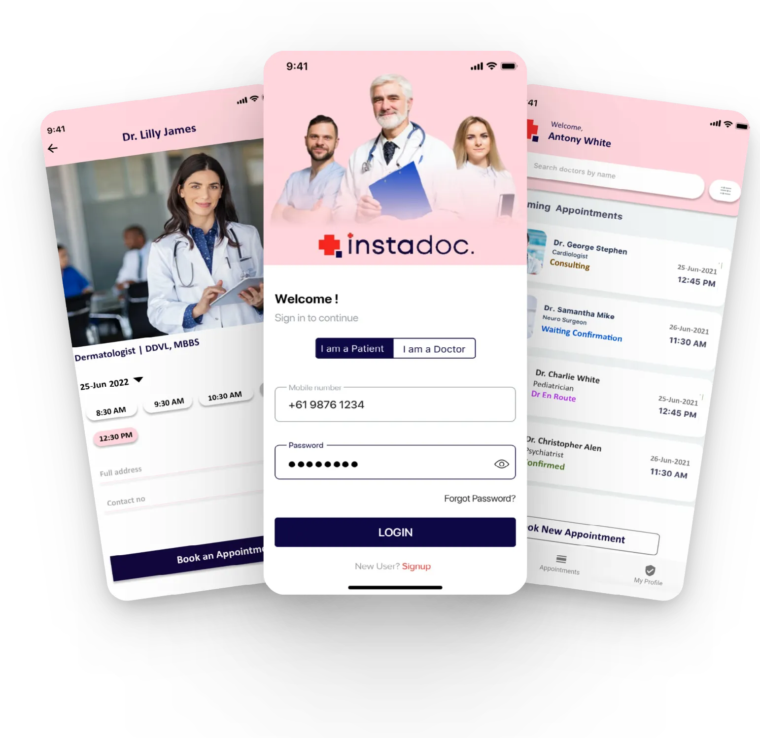 Case Studies Instadoc app