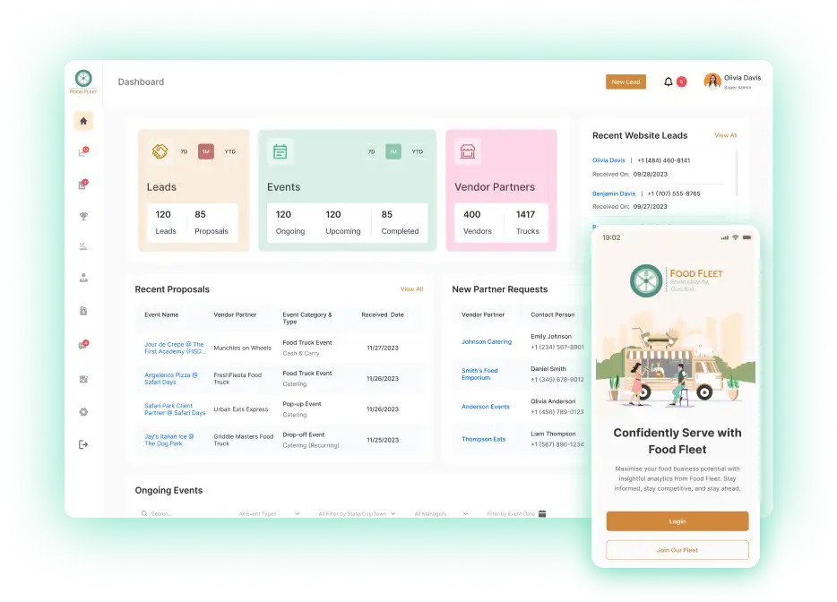 Food Event Management Software Food Fleet Banner Image