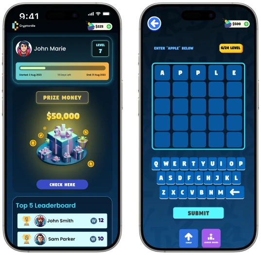 Cryptordle Crypto Game App