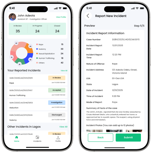 Crime Stopper SGBV Incident Management System App